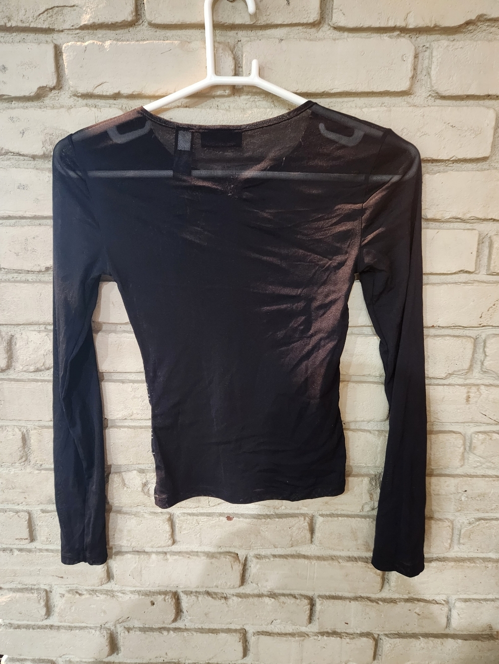 00's DKNY Mesh Spiderweb Top - Picture 4 of 4